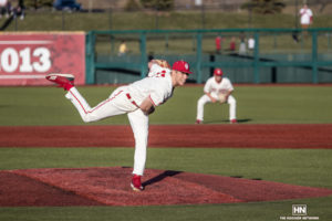 Bierman delivers pitch to the plate