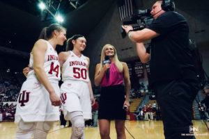 Former Hoosier Tyra Buss interviews Brenna Wise and Ali Patberg for BTN