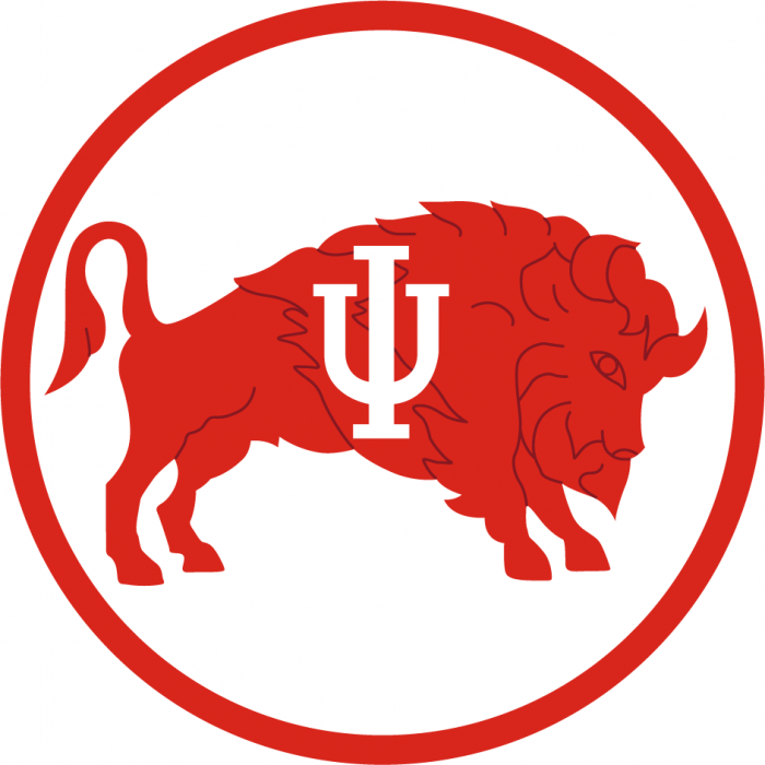IU logo with bison
